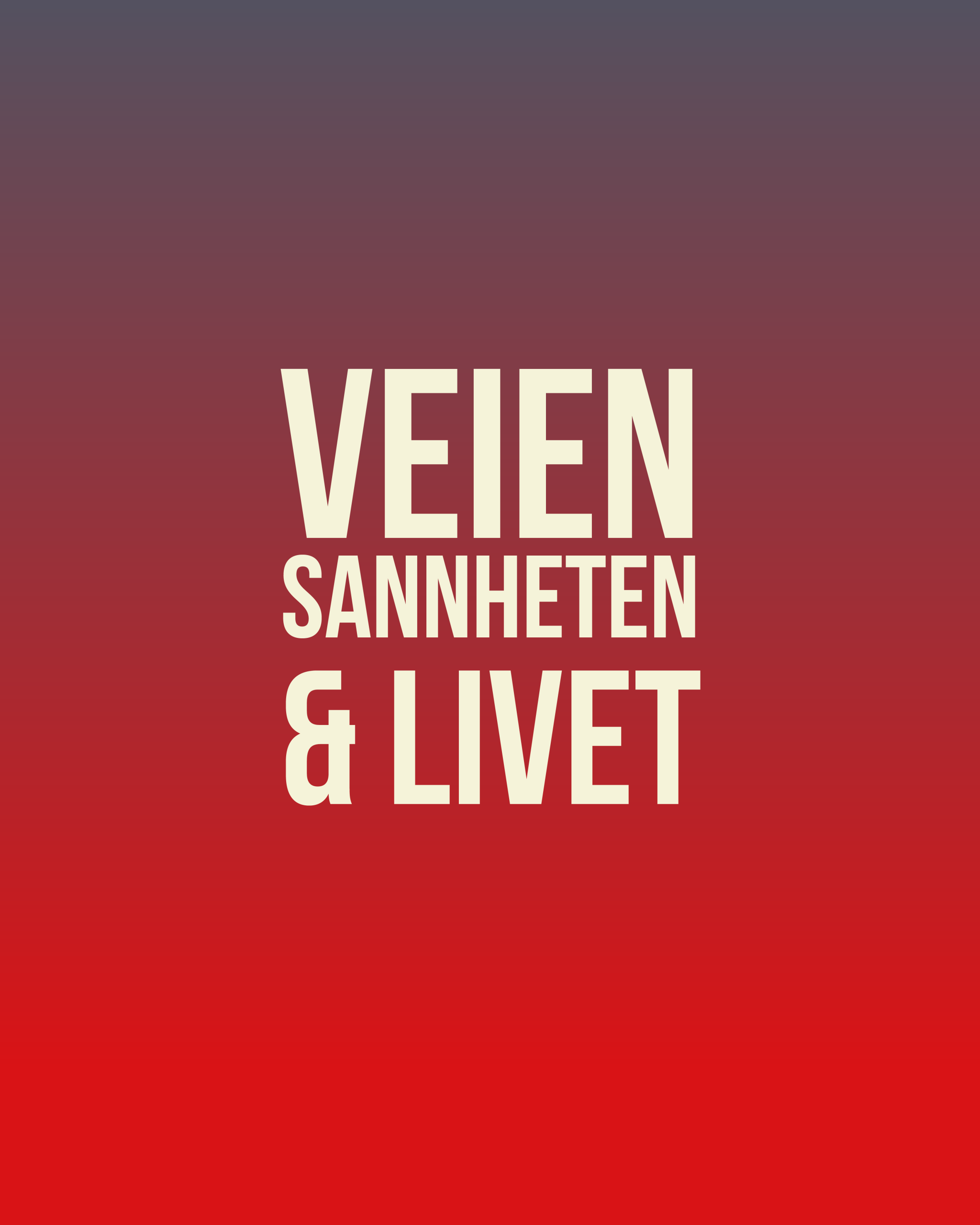 Veien, sannheten og livet singback